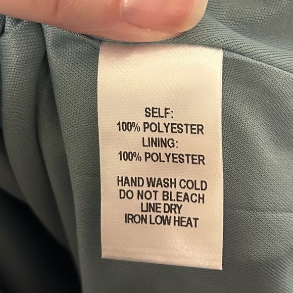 Lulu's Winsome Backless Skater Mini Dress Mint Blue Pockets Fit & Flare Medium - Picture 11 of 15